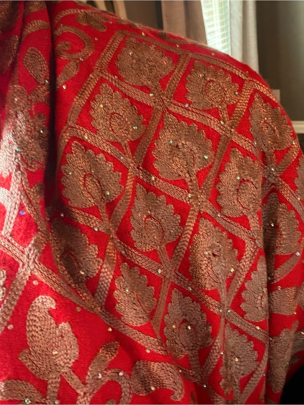 Jacquard Pashmina Style Shaw/Wrap/long scarf - Picture 5 of 7